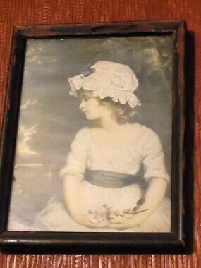 George Romney "The Parson's Daughter" Framed Print, Circa 1934, Portrait of Girl